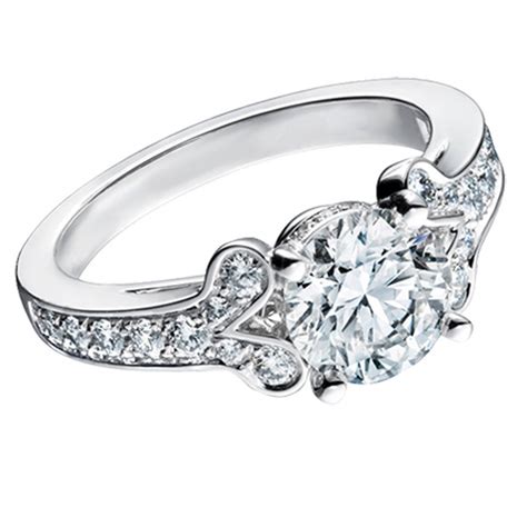 cartier platinum diamond engagement ring